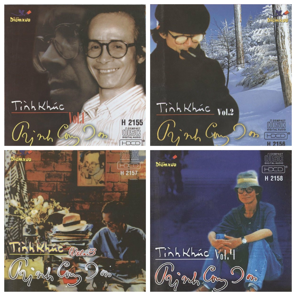 Bộ 4 đĩa cd trịnh công sơn - cd nhạc vàng