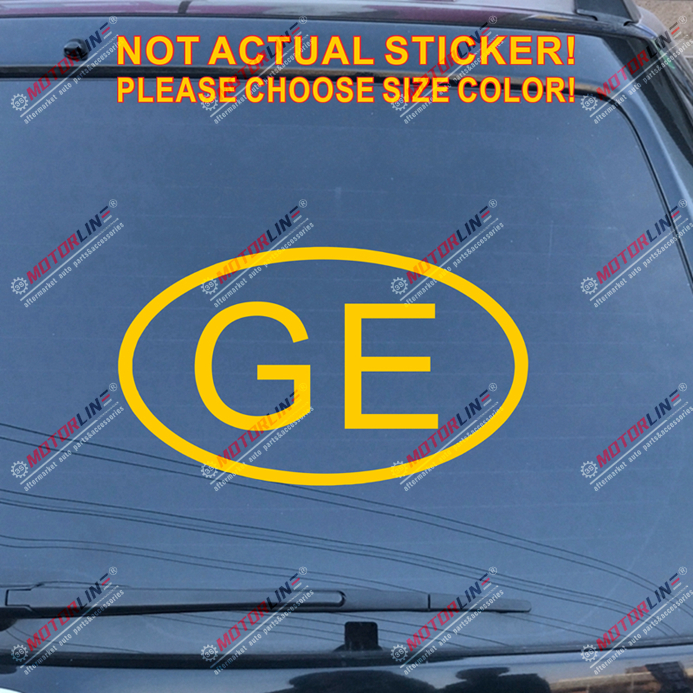 【DeaL on DesireM】GE Georgia country code Decal Sticker Georgian Vinyl ...