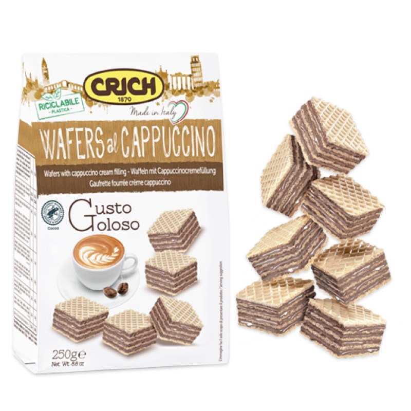 Bánh Xốp Ý Crich Waffer Nhiều Vị [ 250Gr ]