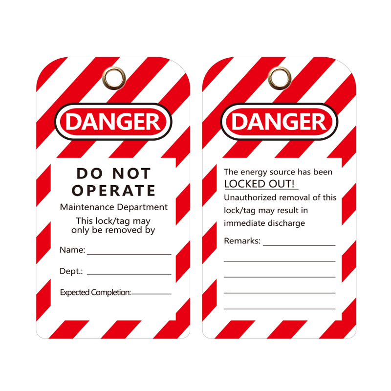 Safety Tagout Pvc Danger Do Not Operate Tag Lockout Non Removable Property Signature Caution Loto Notice Note. 