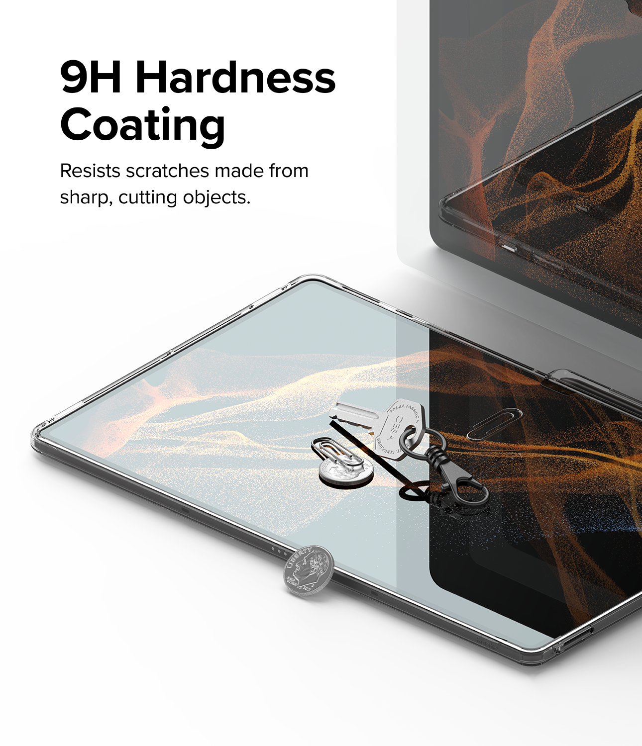 Ringke Tempered Glass Screen Protector Compatible with Samsung Galaxy Tab S8 Ultra Full Coverage Protective Glass Film