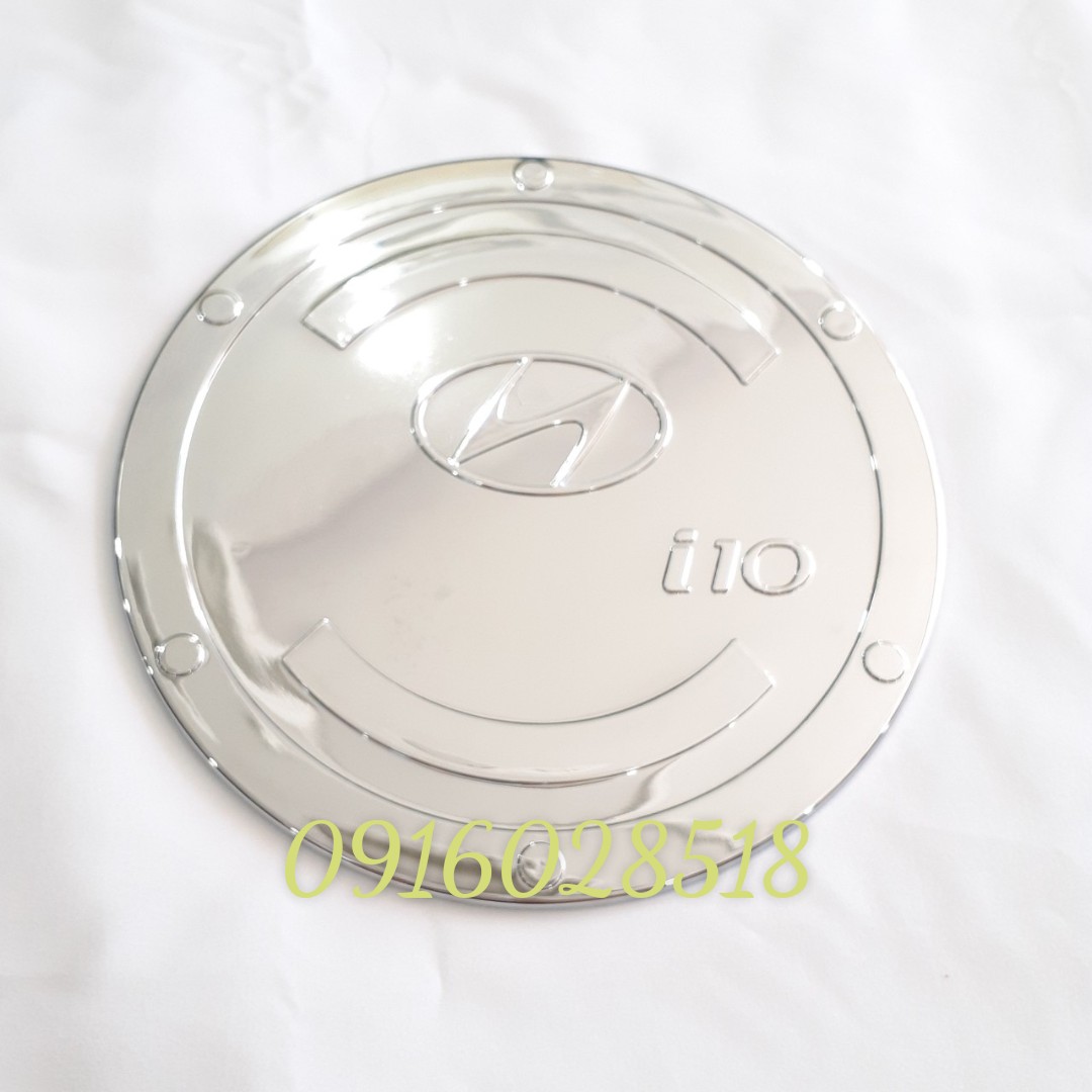 Ốp nắp bình xăng nhựa mạ crom cho xe Hyundai I10 2014-2020 bản hatchback