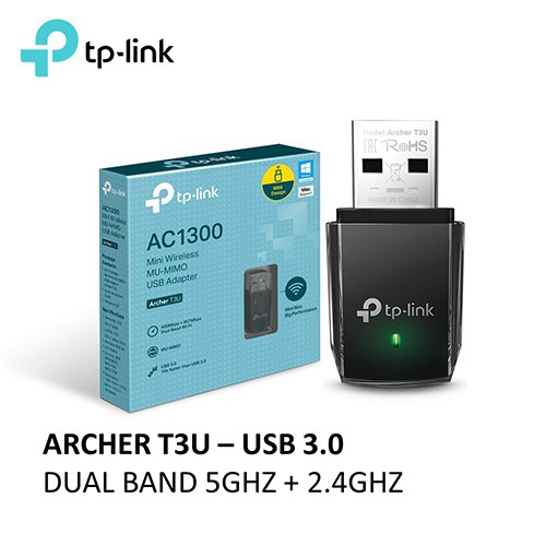 USB Wifi TP-Link Archer T3U Plus Dual Band AC1300Mbps (Hàng chính Hãng TP-Link Việt Nam)