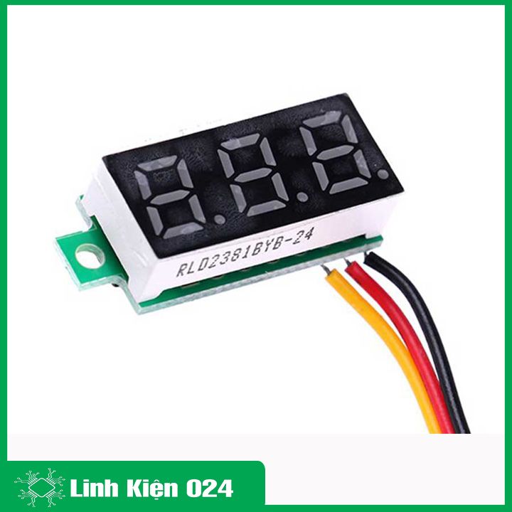 Vôn kế điện tử 0.28Inch dải đo điện áp 0-100VDC