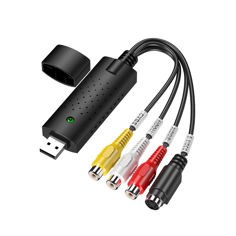 USB 2.0 Easy Cap Video TV DVD DVR Capture Adapter Easier Cap USB Video Capture Device Support Win10