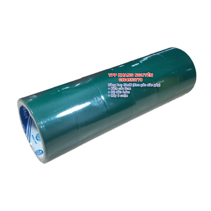 Băng Keo Simili (Khổ 50mm, Dài 6.6m, Cây 6 cuộn)
