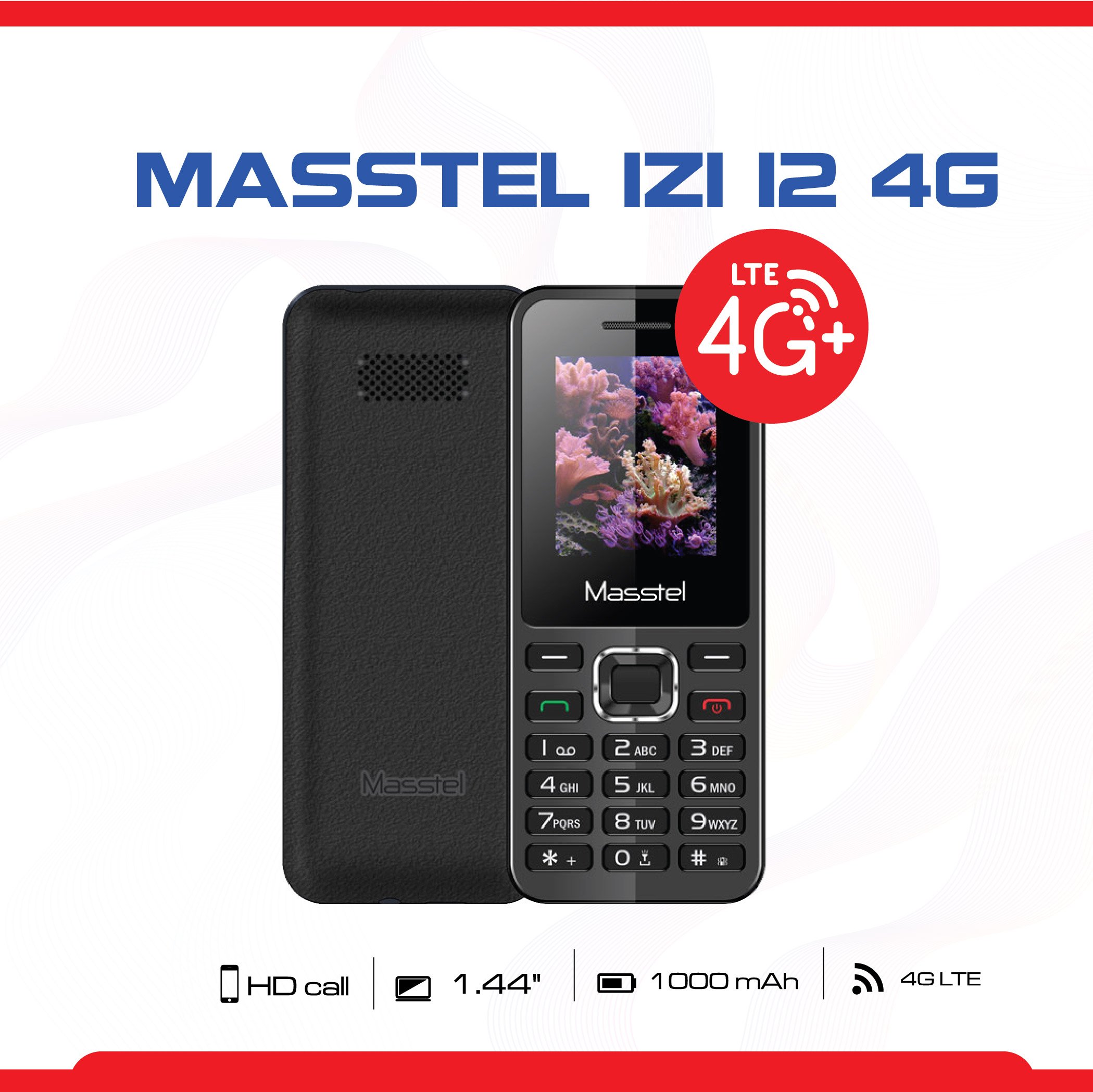 Điện thoại Masstel Izi 12 4G ( Hàng chính hãng)