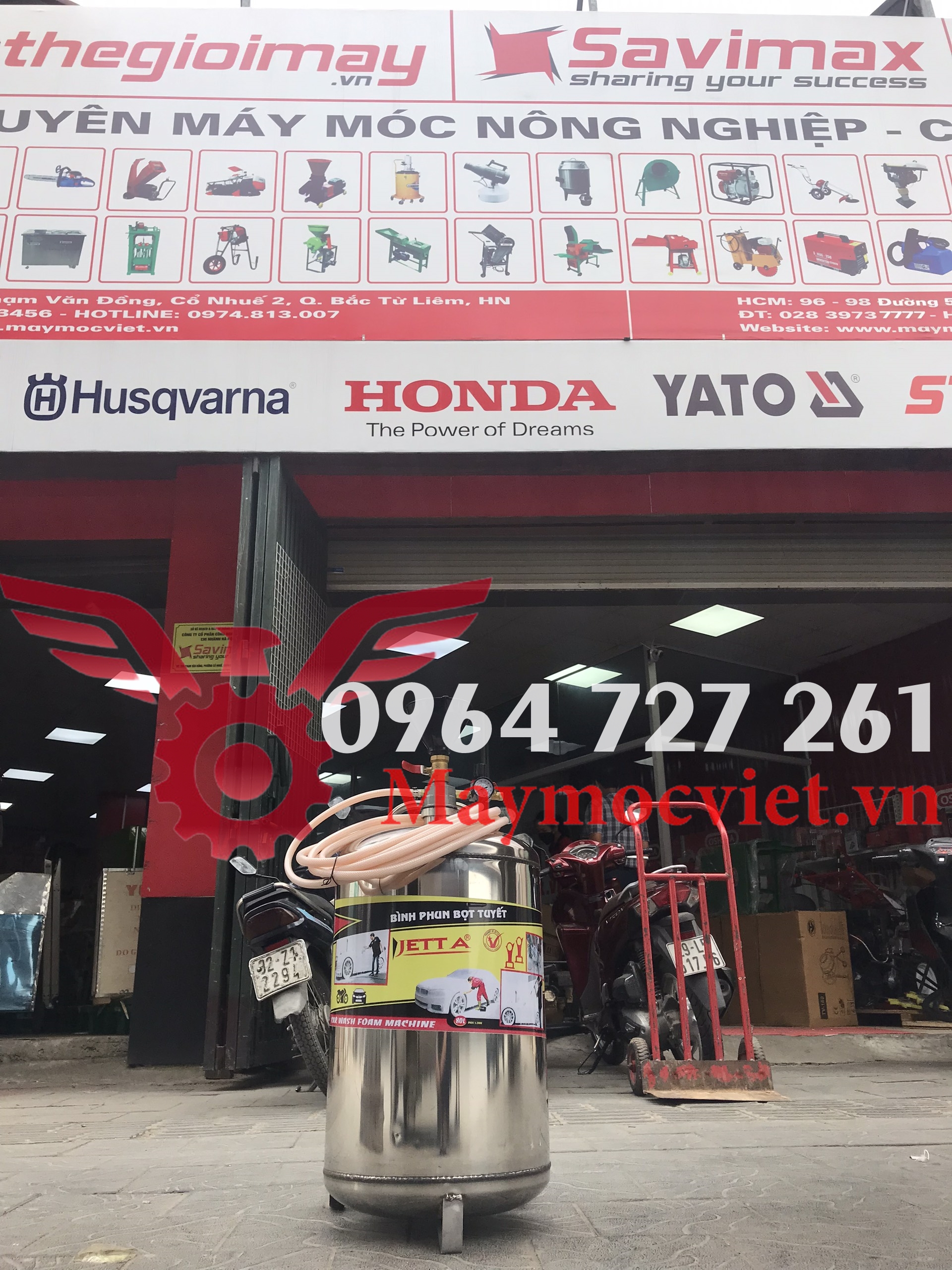Bình phun bọt tuyết rửa xe 80L Jetta