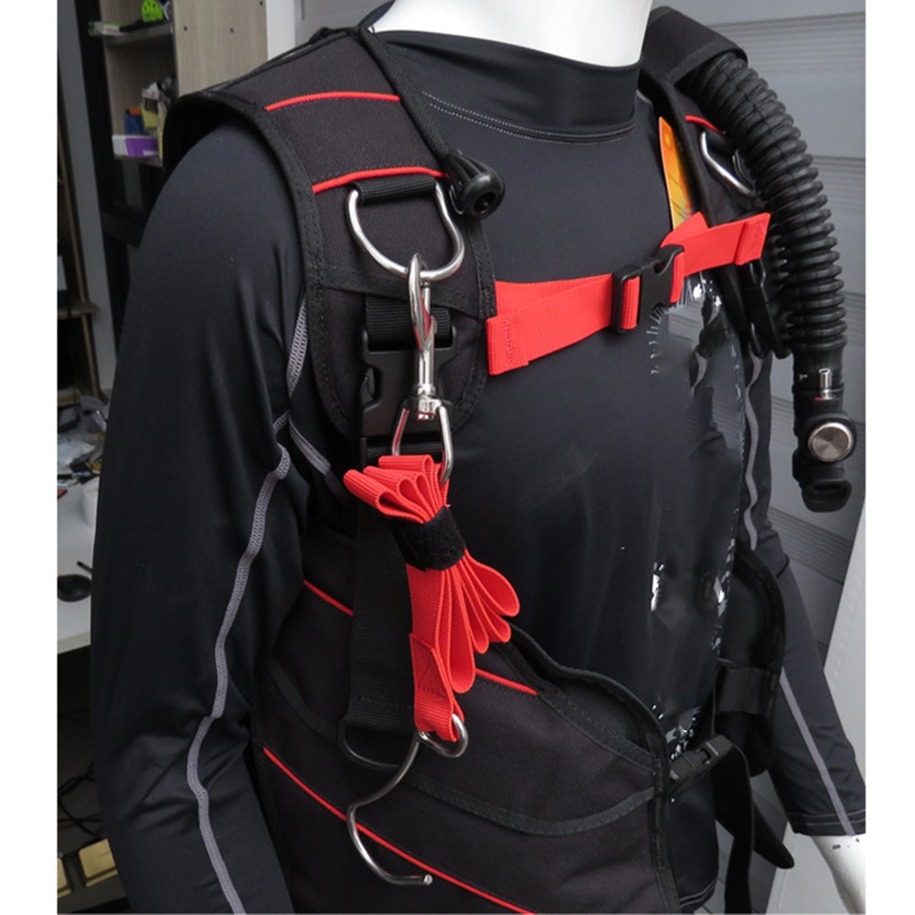Scuba Diving Single Reef Hook With Webbing Safety Gear Diving Ocean Current Fixation Cords