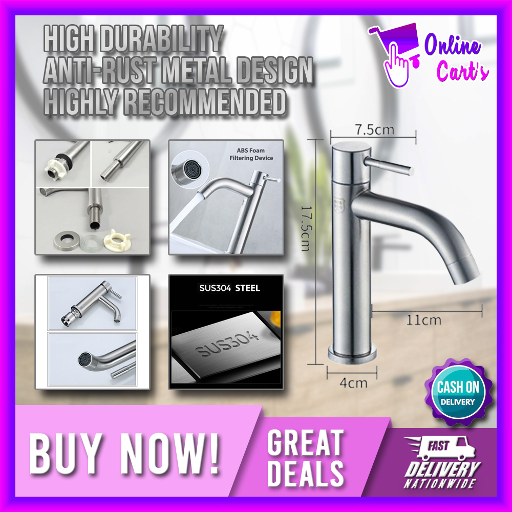 Lavatory Faucet Aunthentic Stainless Steel Lazada PH