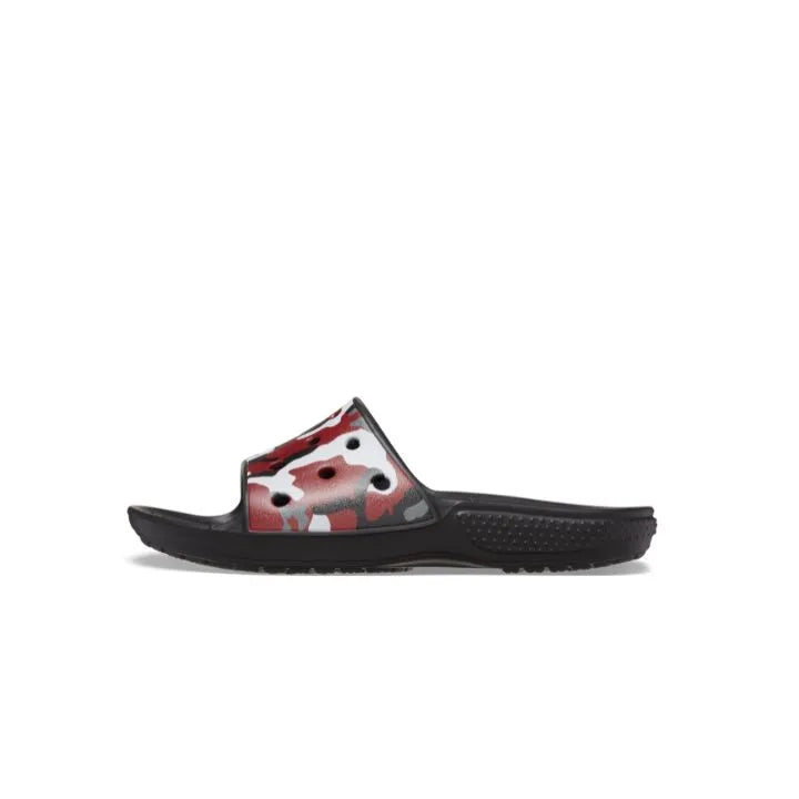 Dép Quai Ngang Trẻ Em Crocs Camo Classic - Black/Red