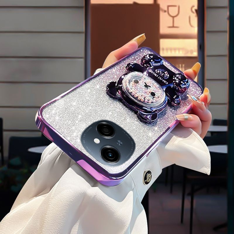 New%20Phone%20case%20Tecno%20Spark%2040C%20Back%20cover%20with%20Gradient%203D%20Bear%20Folding%20Stand%20Bracket%20Luxury%20Slim%20Plating%20Glitter%20Girls%20For%20Tecno%20Spark40%20C%2040Pro%20case%20-%20Image%203