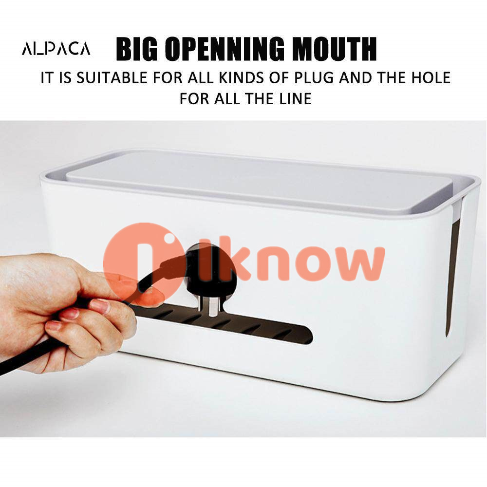 I know Table Cable Organizer Power Cord Board Storage Box USB Charger Strip Fixed Finishing Office Desktop Plug Cable Box