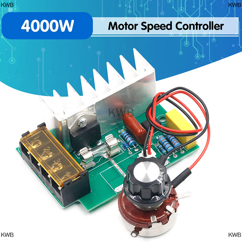 Kwb 4000w 0-220v ac scr điều chỉnh điện áp điều chỉnh tốc độ động cơ điều chỉnh độ sáng