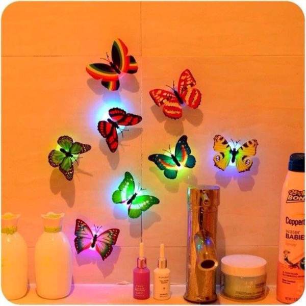 [HCM]Combo 5 Đèn Led Bướm Phát Sáng Dán Tường