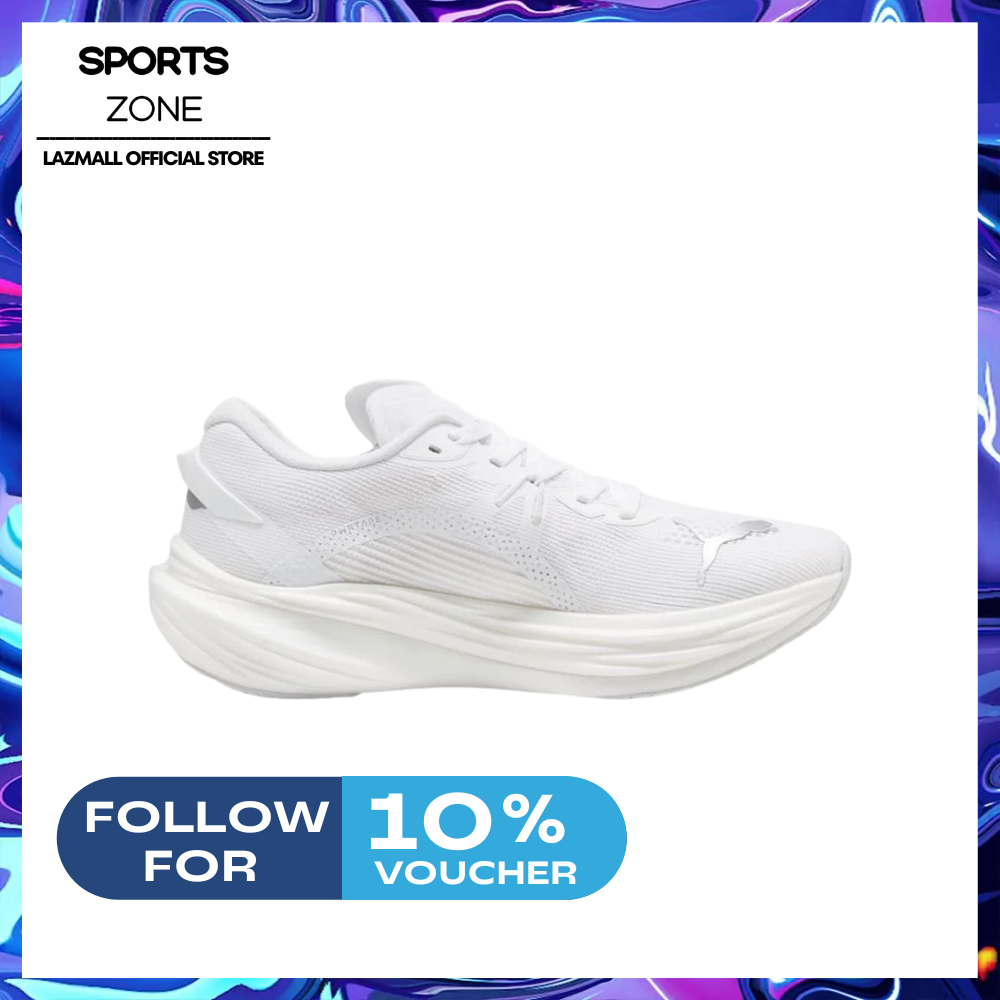 Puma Deviate Nitro 3 Men-Running Shoes |PUMA White / Feather Gray