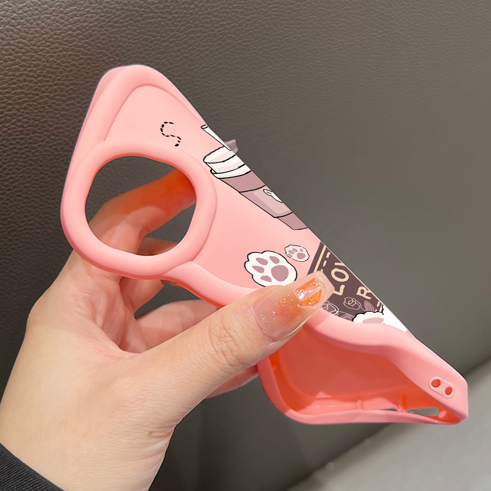 Hontinga for Redmi Note 13 12 11 10 9 Pro 4G Note 13 Pro Plus Xiaomi Poco M2 Pro Back Cover Music Rabbit Luxury Phone Cover Soft Silicone Macaron Wave Mobile Case. 