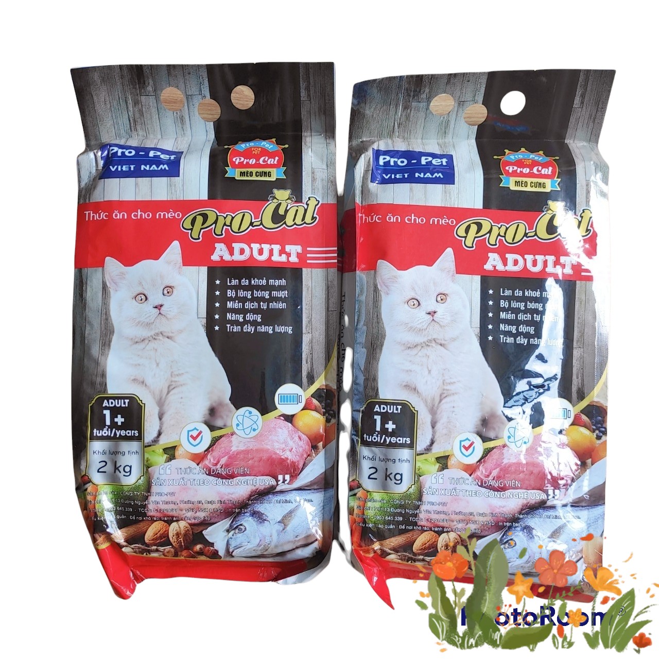 Hạt Mèo Giá Rẻ PRO-CAT Adult, gói 2kg, Đồ ăn mèo Propet thumbnail