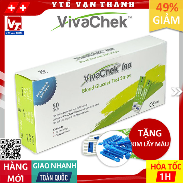 ✅ Que Thử Đường Huyết VivaChek Ino | (Viva Check) (VivaCheck) -VT0614 - Y Tế Vạn Thành