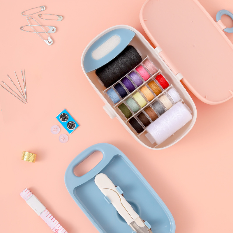 XMDS💖 Hộp đựng Kim đa năng Hộp kim chỉ đa năng cầm tay đa năng Bộ Bộ chỉ khâu Hộp đựng kim may tay