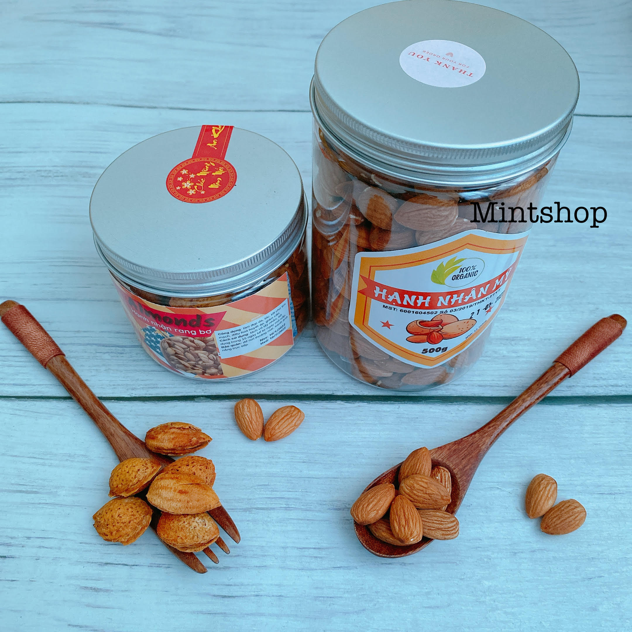 500Gram Hạt Hạnh Nhân Sấy Chín, Tách Vỏ