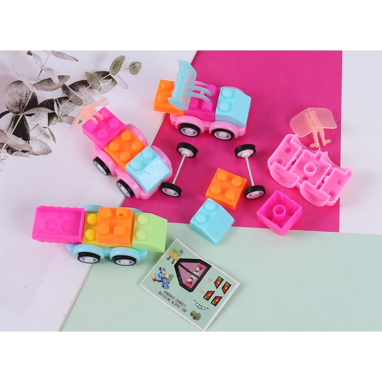 Lego xe mini cho bé, xe lắp ráp mini cho bé tập chơi
