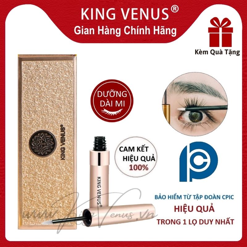 KING VENUS Lash Essence Advanced Eyelash Conditioner Lash Enhancing Serum Physician Developed Promotes longer looking lashes and brows lash safety nourishing Cruelty Free
