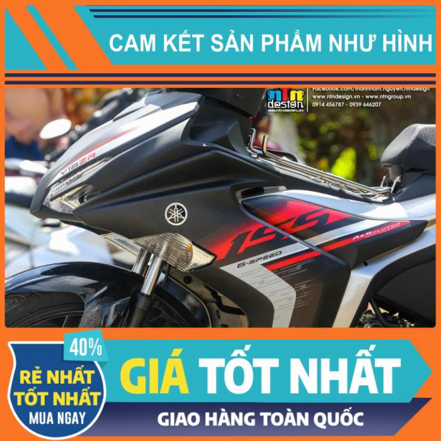 Tem rời Exciter 155 đen nhám - mẫu mới 2023 đỏ bạc