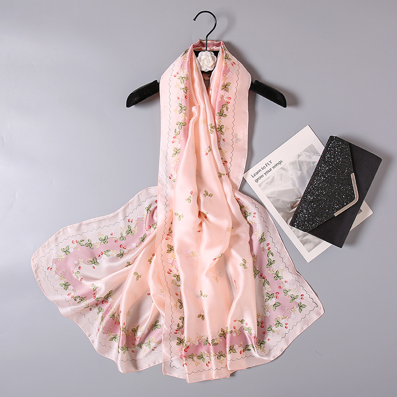 Khăn choàng lụa thời trang cao cấp DS109 - Size 90cm X 180cm