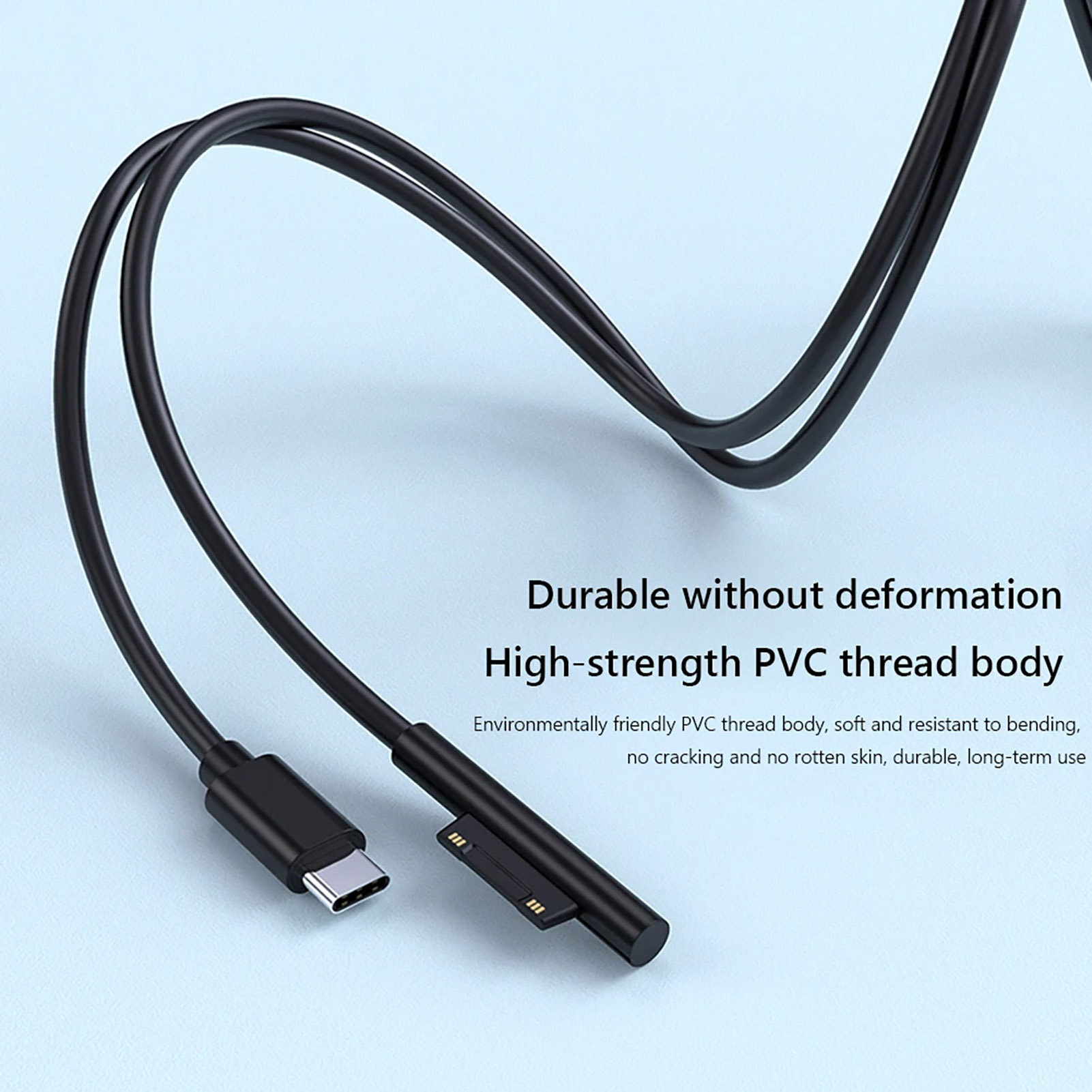 Lm USB-C sạc bề mặt cáp sạc 15V/3A Loại-C cáp cho Bộ chuyển đổi cho Surface Pro 7 3 4 5 6 nhanh chóng sạc cáp Bộ sạc máy tính bảng cho Surface Book cung cấp điện tương thích với bề mặt đi chất lượng cao
