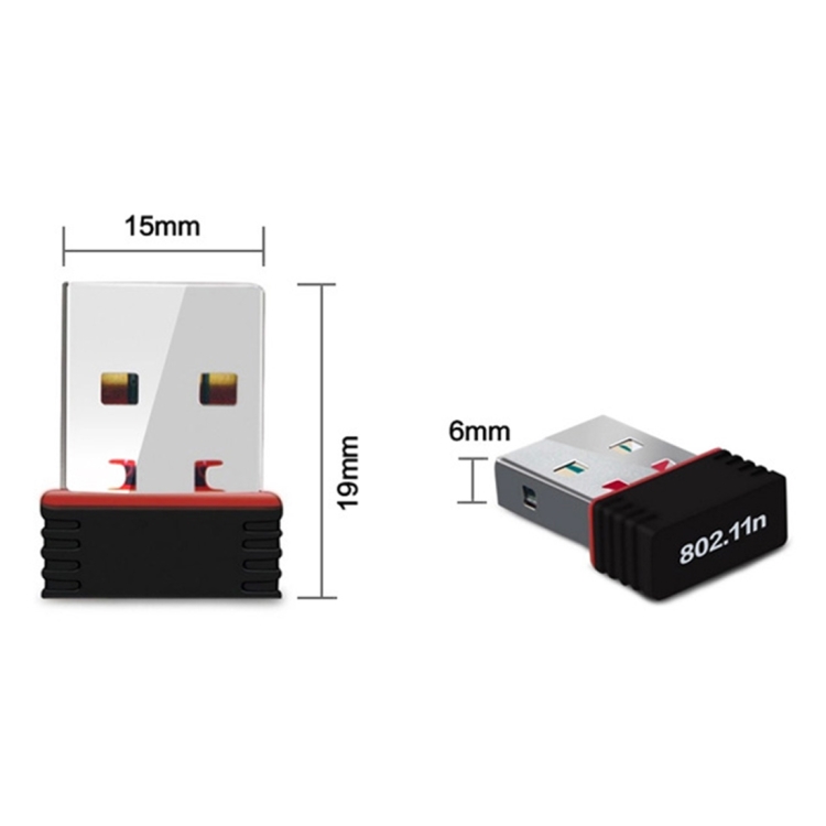 RTL8188 150Mbps 2.4GHz USB 2.0 WiFi Adapter External Network Card (In Stock)