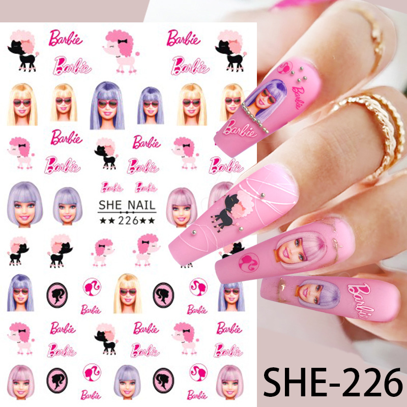 Sticker Nail 3D | Barbie Mới 2023 | Trang Trí Móng Tay