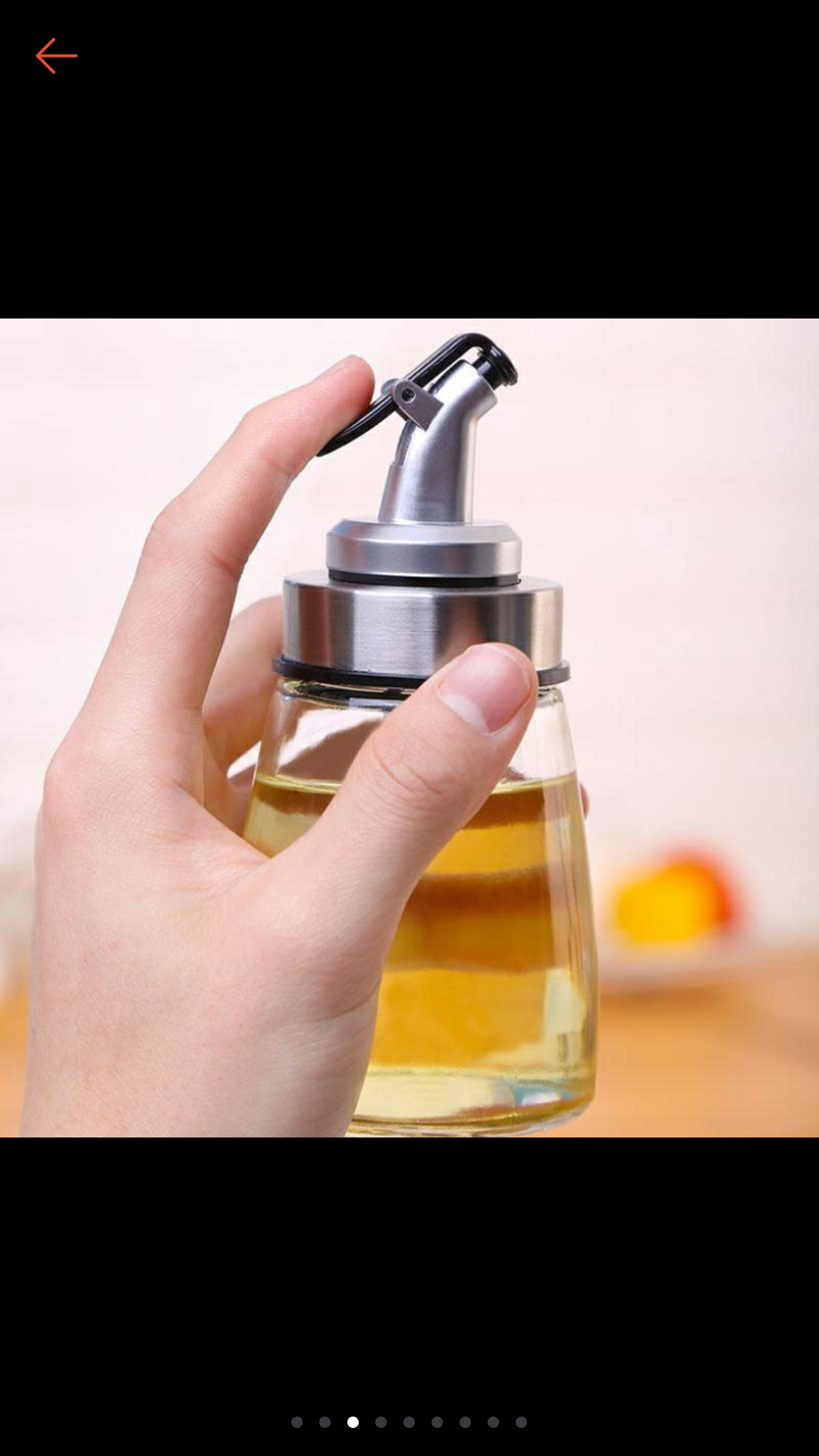 Chai thủy tinh đựng dầu nắp rót cao cấp 180ml