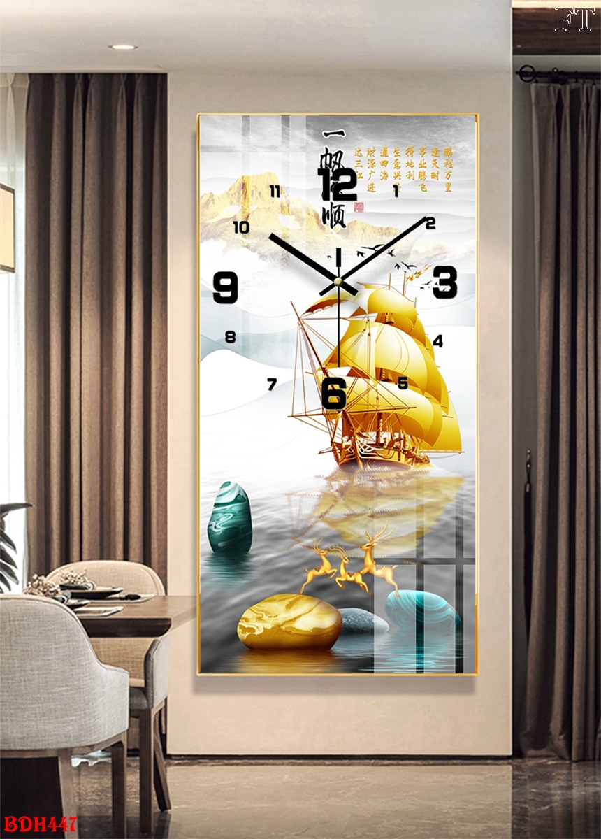 Tranh đồng hồ treo tường