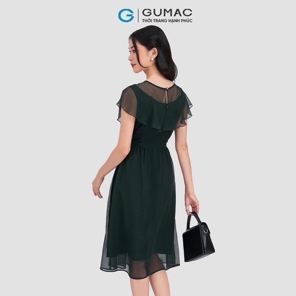 [25 - 29.9 |Voucher 10-12%] Đầm nữ kiểu bèo vai GUMAC DD03034