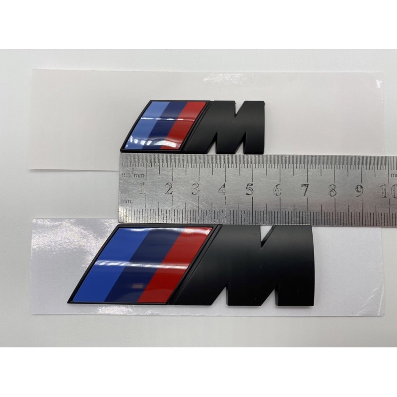 BMW M Sport Emblem Logo Big / Small Matt Black MSport Fender Logo