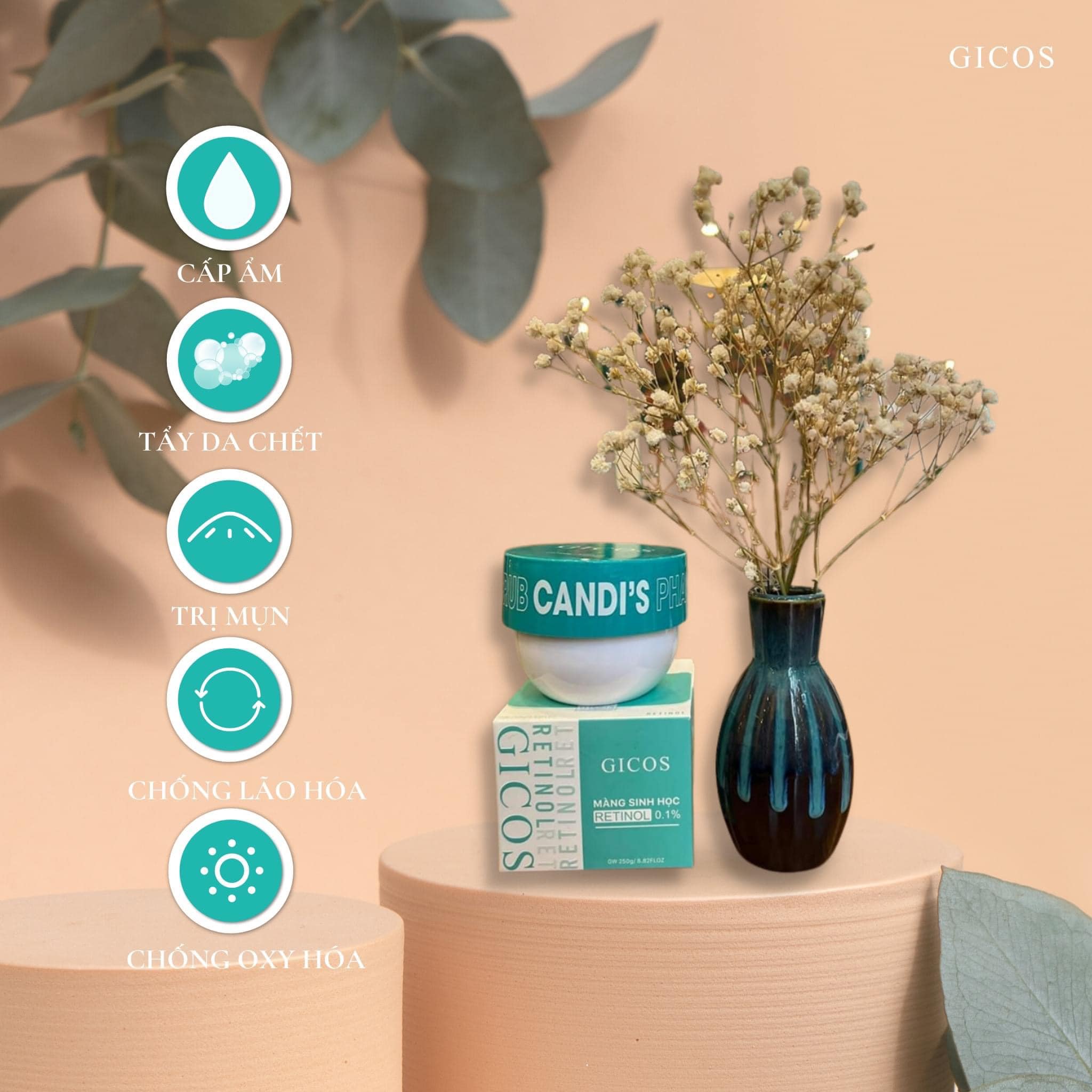Kẹo Thanh Tẩy Tế Bào Gicos CANDI’S PHA SCRUB
