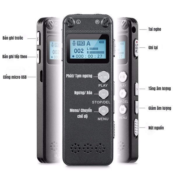 Máy ghi âm chất lượng cao GH500 - 8G