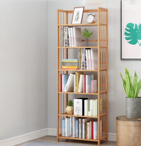 【60/90CM-6 Layers】Nature Bamboo 6 Layers Storage Shelf Rack / Book ...