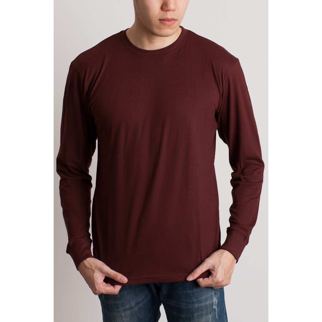 Austere Maroon Long-Sleeve T-Shirt 