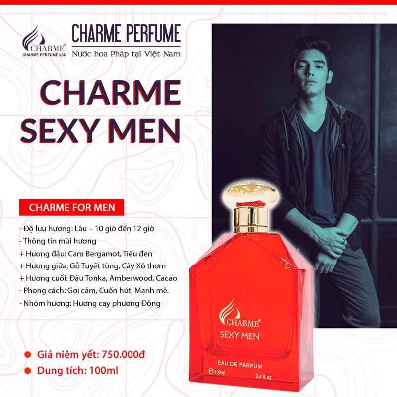 [Chính Hãng Char.me] Nước Hoa Nam SEXY MEN 100ml