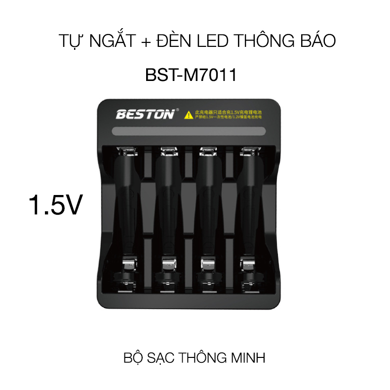 Bộ Pin Sạc AAA (3A) 1.5V 1300mWh Lithium-ion, Sạc Beston cao cấp. Pin lượng cao cho remote, máy đo nồng độ oxi, đồ chơi, chuột vi tính, đồng hồ, cân điện tử