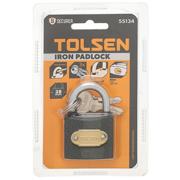 Ổ khóa sắt 38mm tolsen 55134