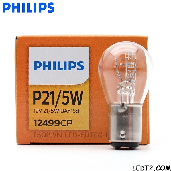 [LEDT2 ISOP] Đèn Halogen Philips T10, S25 [Số lượng: 1 bóng]