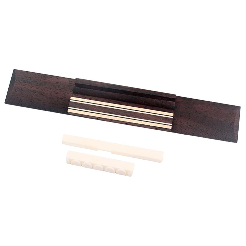 Xương gia súc ngựa kê Dây Guitar Trọng lượng nhẹ trên và dưới dây đàn ghi ta Nuts thay thế ngựa đàn guitar Nut yên Kit bền cho những người yêu thích guitar