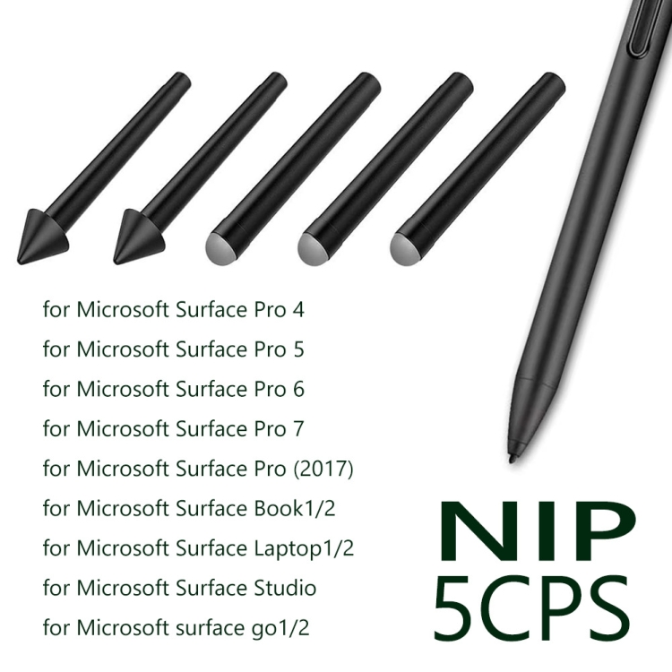 【 Mobilihouse 】 cho Microsoft Surface Pro 4/5/6/7/Sách/Pro x 2pcs 2h + 3pcs HB ngòi bút nạp