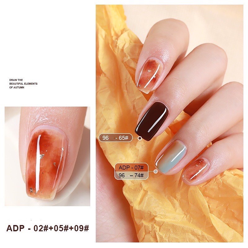 Sơn gel AS mã ADP - màu thạch | chai đỏ 15ml