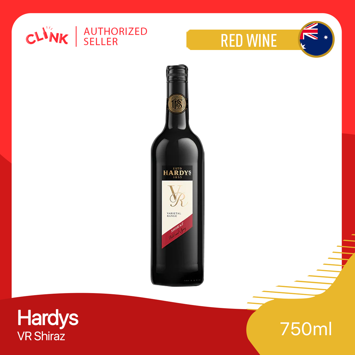 Hardys VR Shiraz Varietal Range Red Wine 750ml | Lazada PH