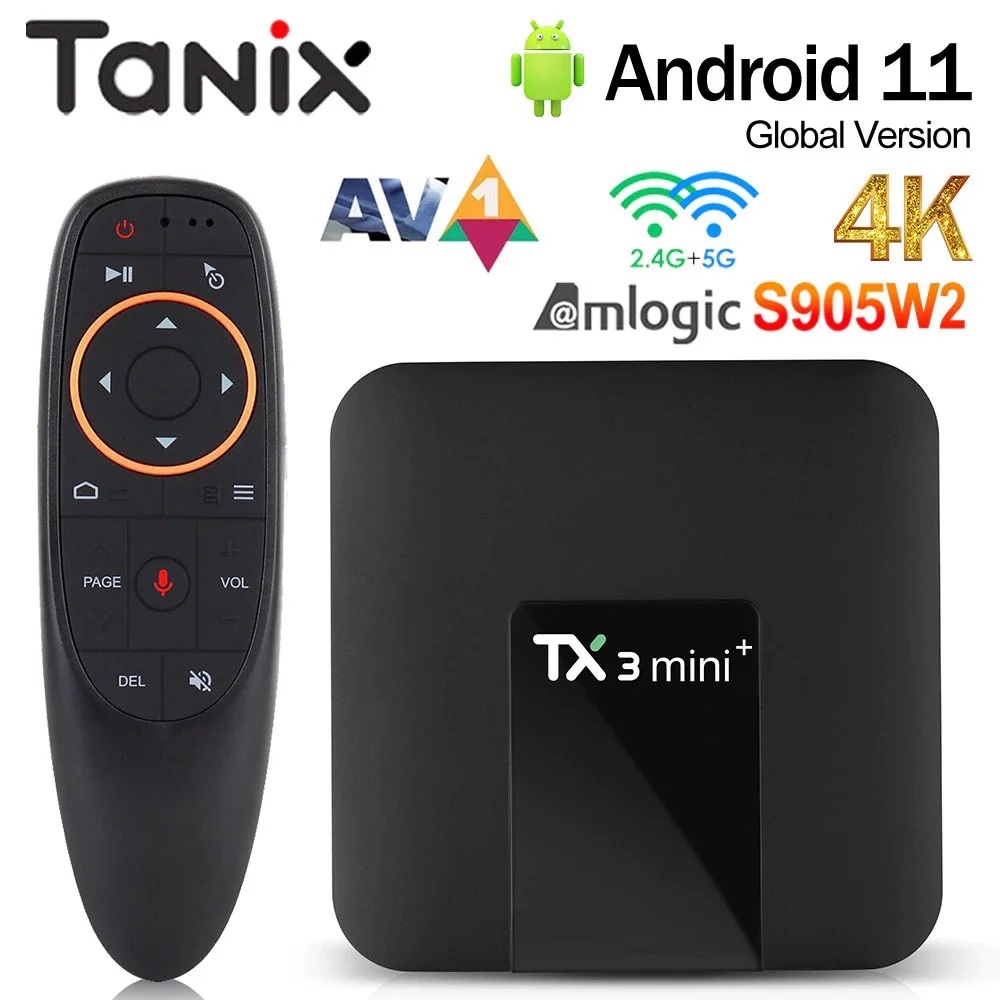 Android Tivi Box Tx3 Mini Plus 2022 - Android 11 - CPU S905W2 - Ram 2GB, Rom 16GB