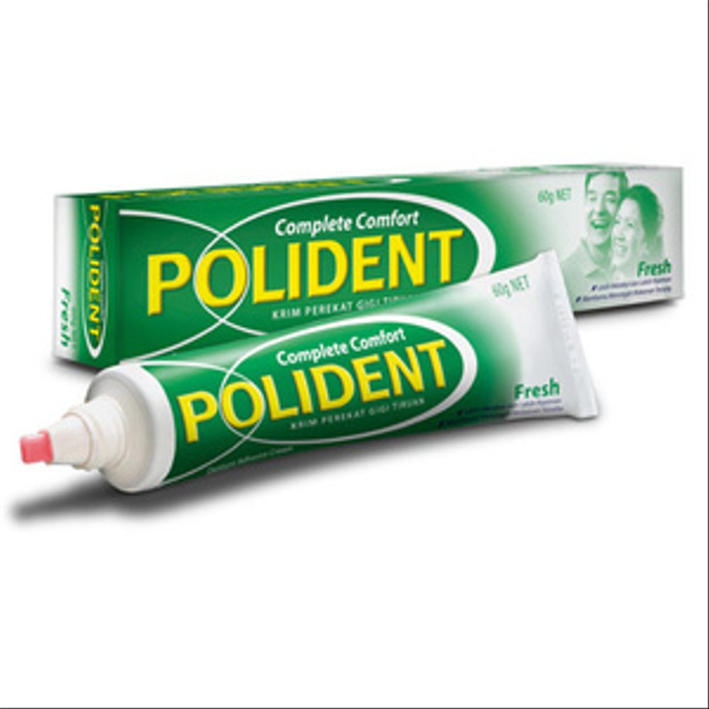 Glue false teeth Polident size 8.5 grams 20 grams and 60 gram Denture